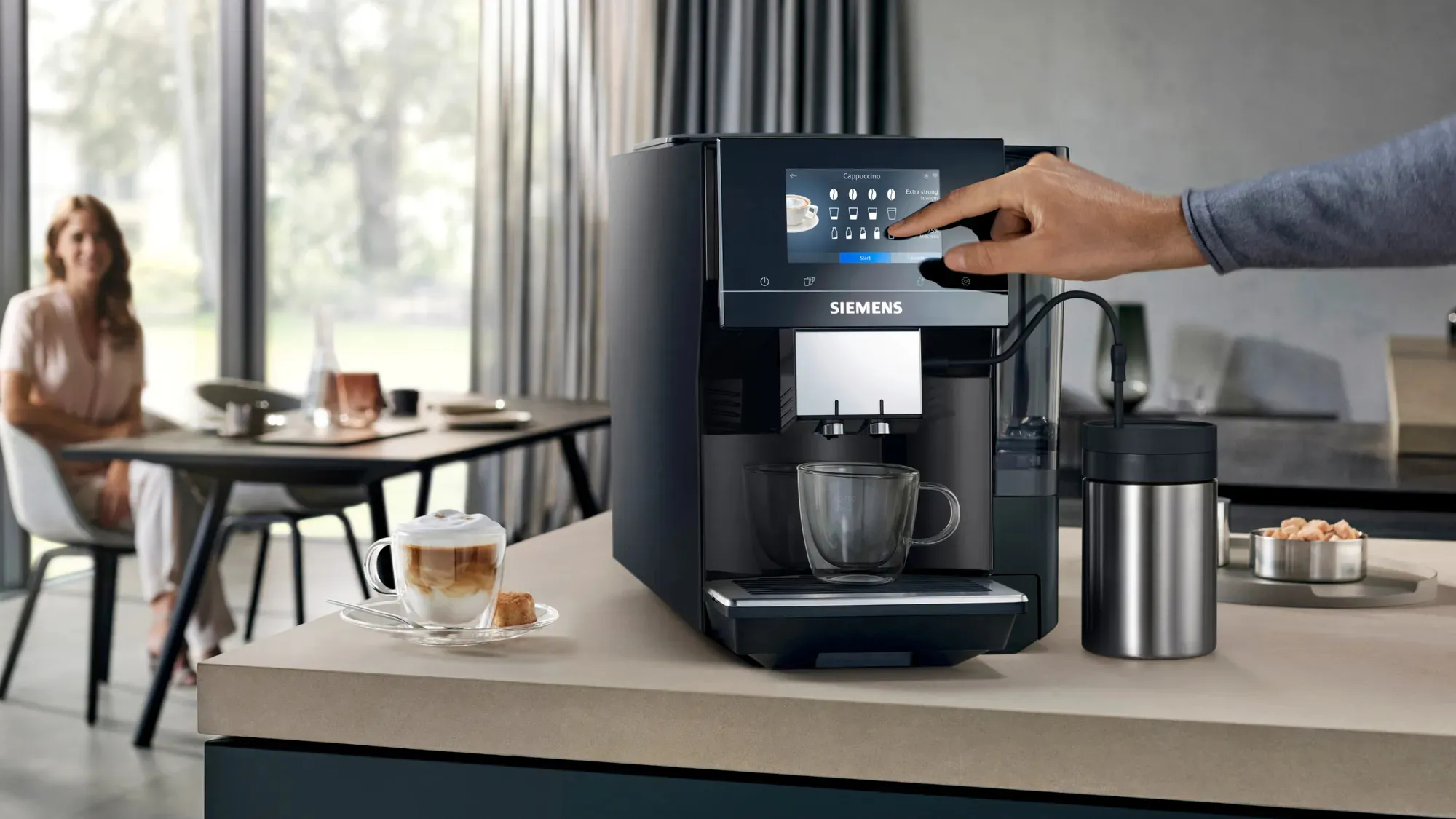 Siemens TP703R09 EQ700 Classic - espressomaskin, Svart