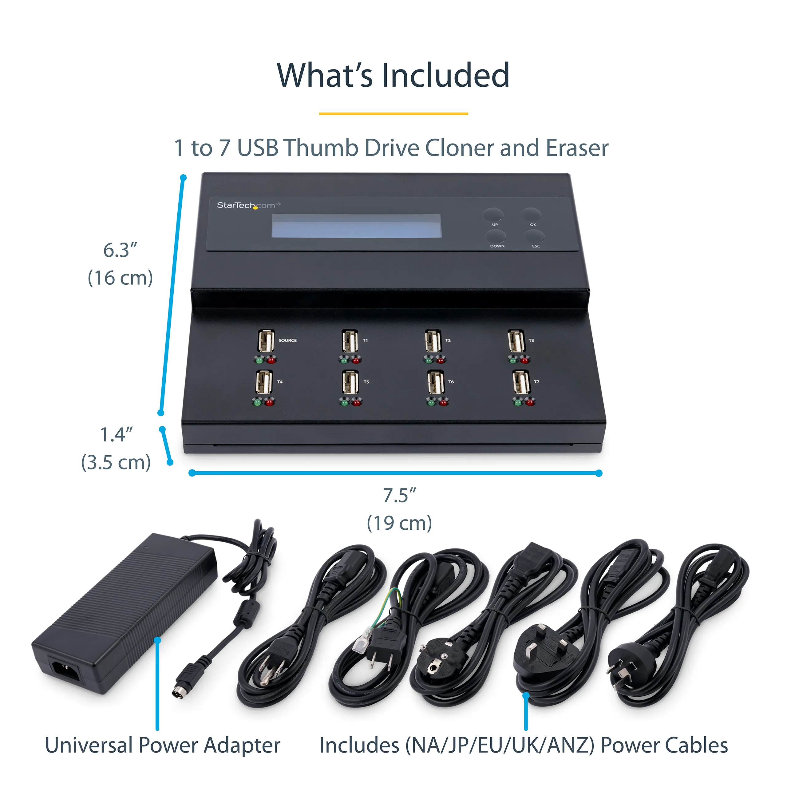 StarTech.com USB Duplicator/Eraser - 1:7