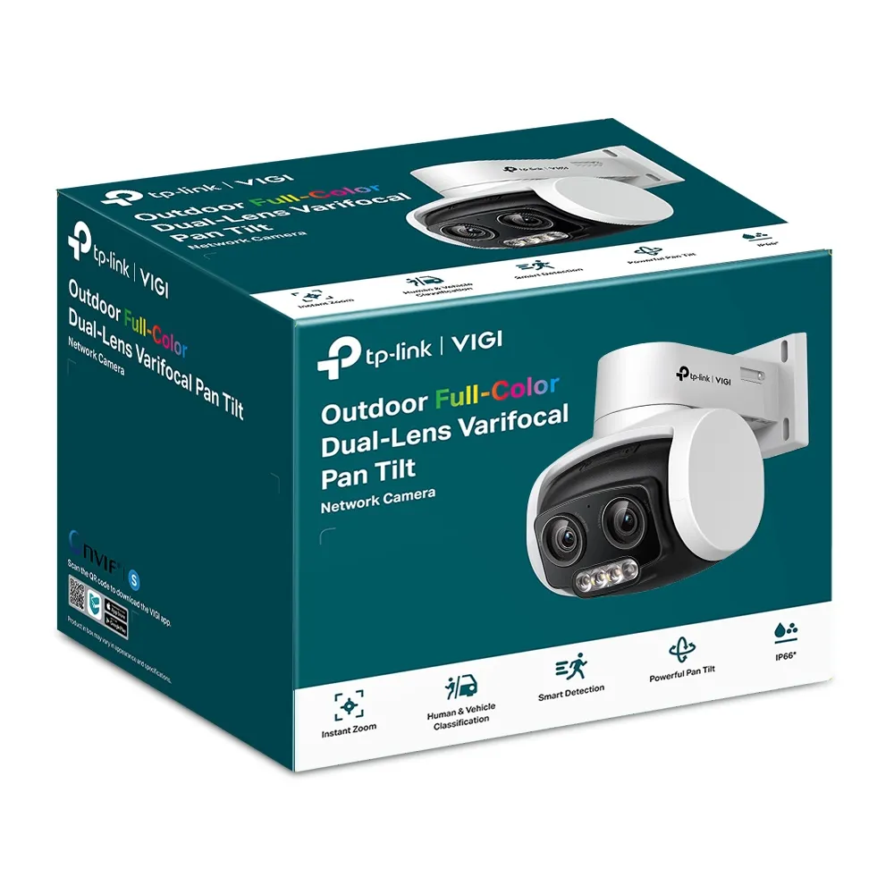 TP-Link VIGI C540V - Network Camera, White, Black