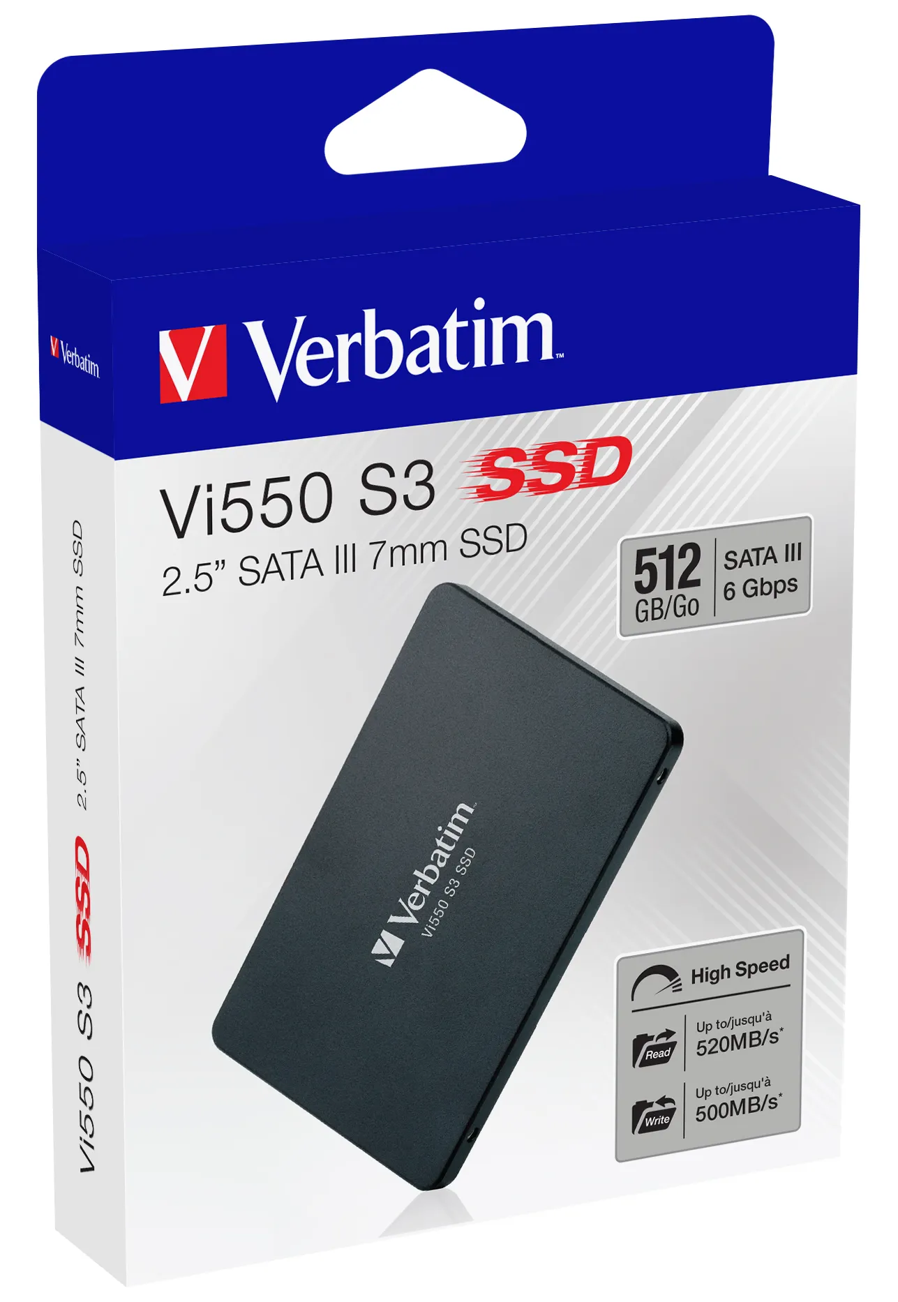 Verbatim Vi550 S3 SSD 512GB 512 GB, SATA III, 2.5&quot; - SSD