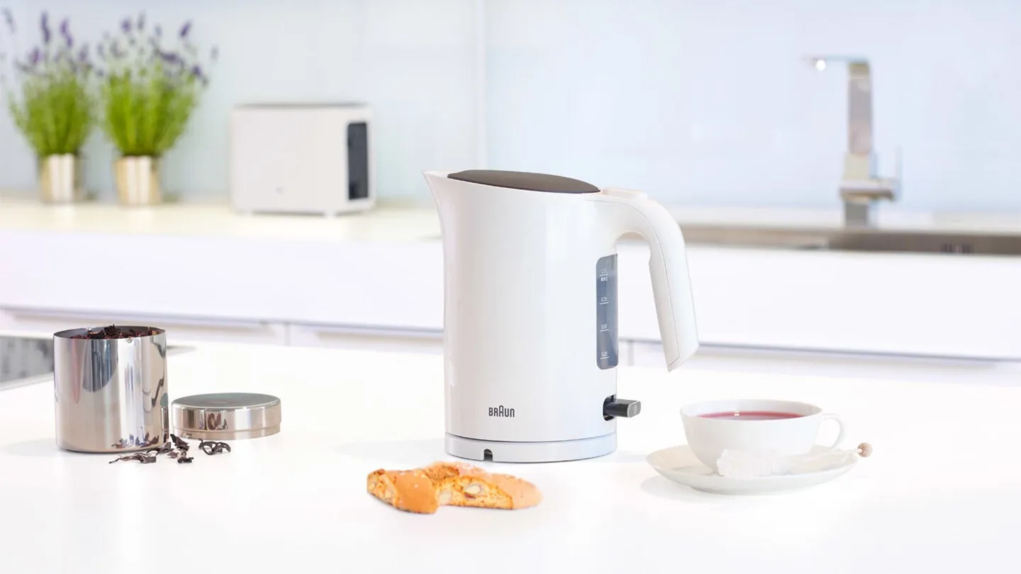 Braun PurEase - electric kettle, white, 1L