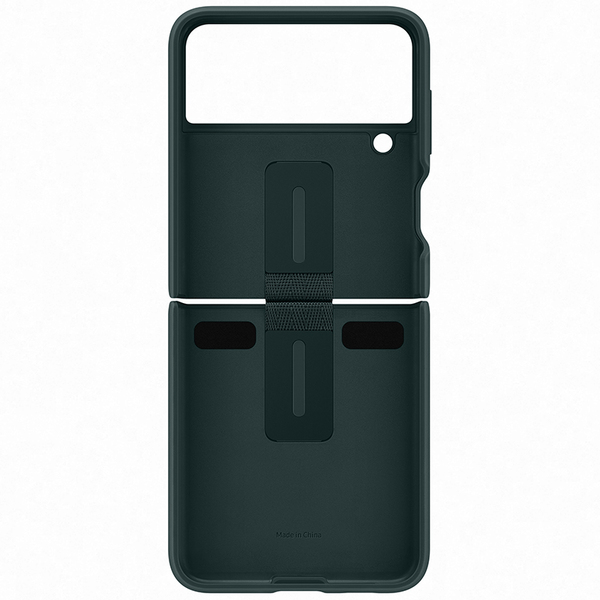 Samsung Z Flip3 Silicone Cover with Ring, Green