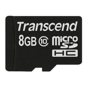 Transcend 8GB - microSDHC +SD Adapter