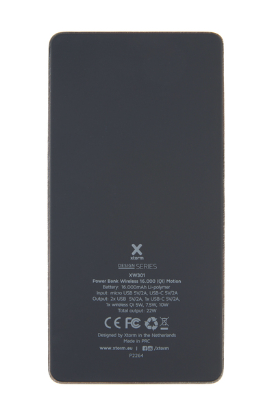 Xtorm Qi 10W PowerBank 16.000mAh, Grey