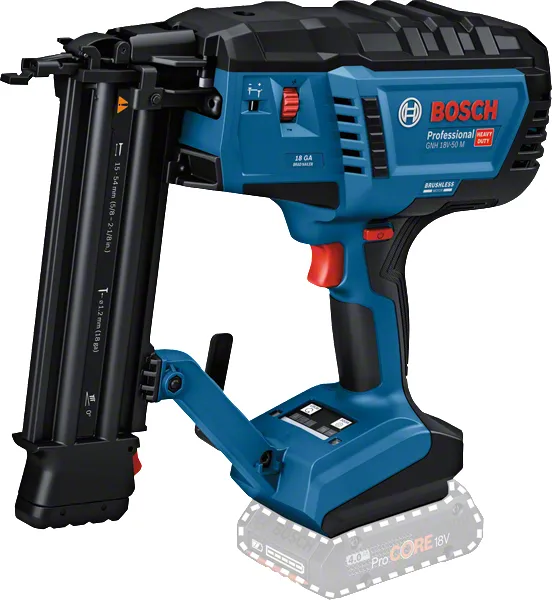 Bosch Professional GNH 18V-50 M langaton viimeistelynaulain, musta ja sininen
