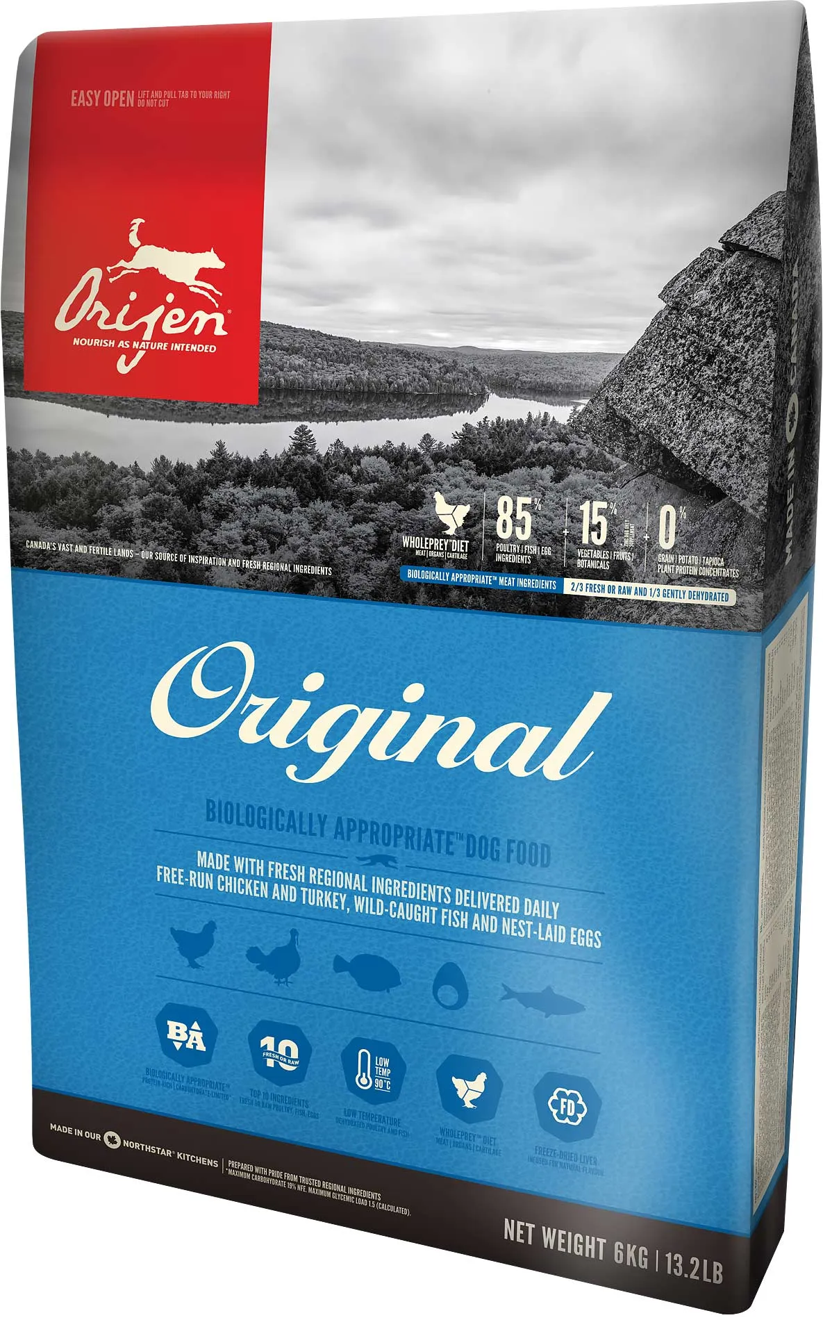 Orijen Original, Dry food for dogs, Adult, Grain Free, 2kg
