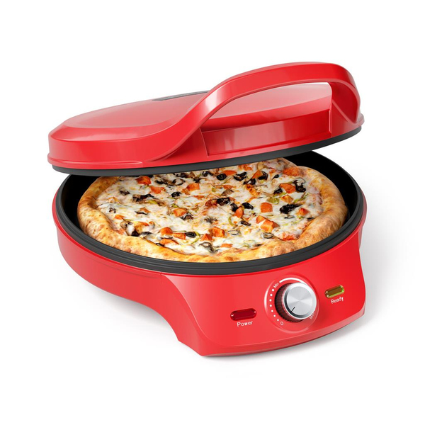 Princess 2000W 32cm - pizza ugn, röd