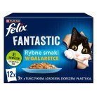 Purina Felix Fantastic Fish Flavors in Jelly, Kissan m&auml;rk&auml;ruoka, Adult, 12 x 85 g