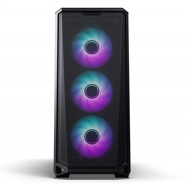 Phanteks Eclipse G400A DRGB 4x140mm -miditornikotelo, satiini musta