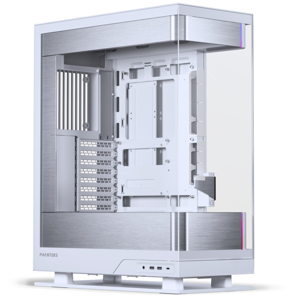 Phanteks Evolv Series X2 midi-tower chassi med f&ouml;nster och RGB-belysning, vit