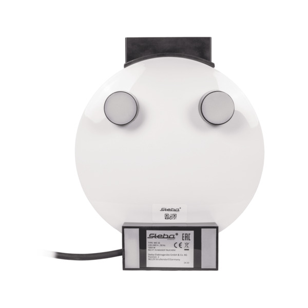 Steba WE 16 V&aring;ffelj&auml;rn, 1000 W, Silver / Vit