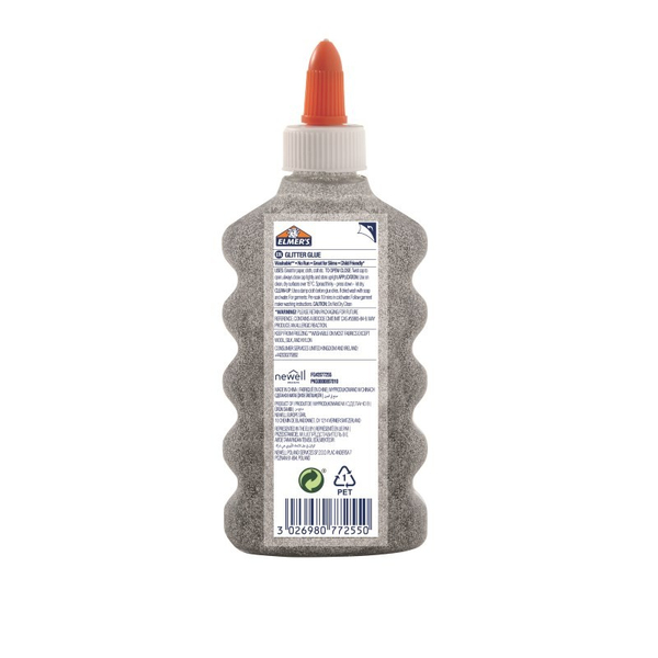 ELMER'S Glitter Glue Silver, 177ml