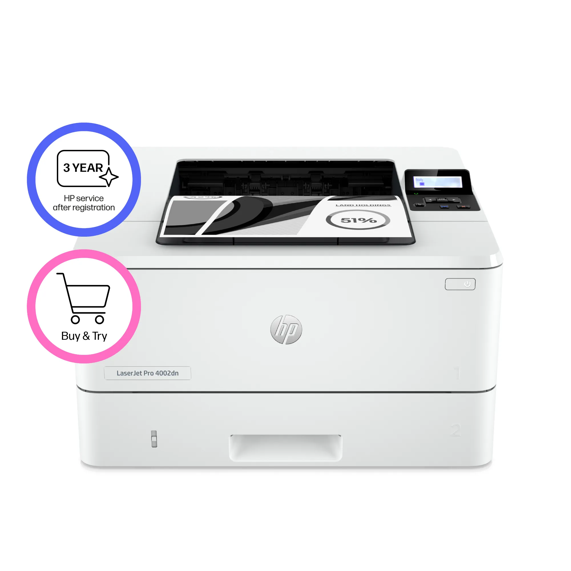 HP LaserJet Pro 4002dn Printer