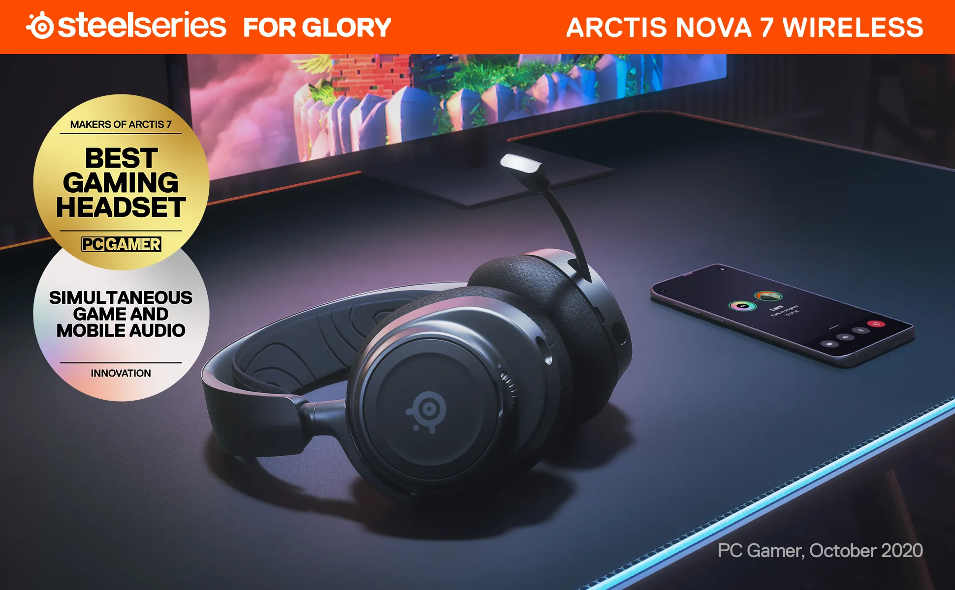 SteelSeries Arctis Nova 7 -langattomat pelikuulokkeet
