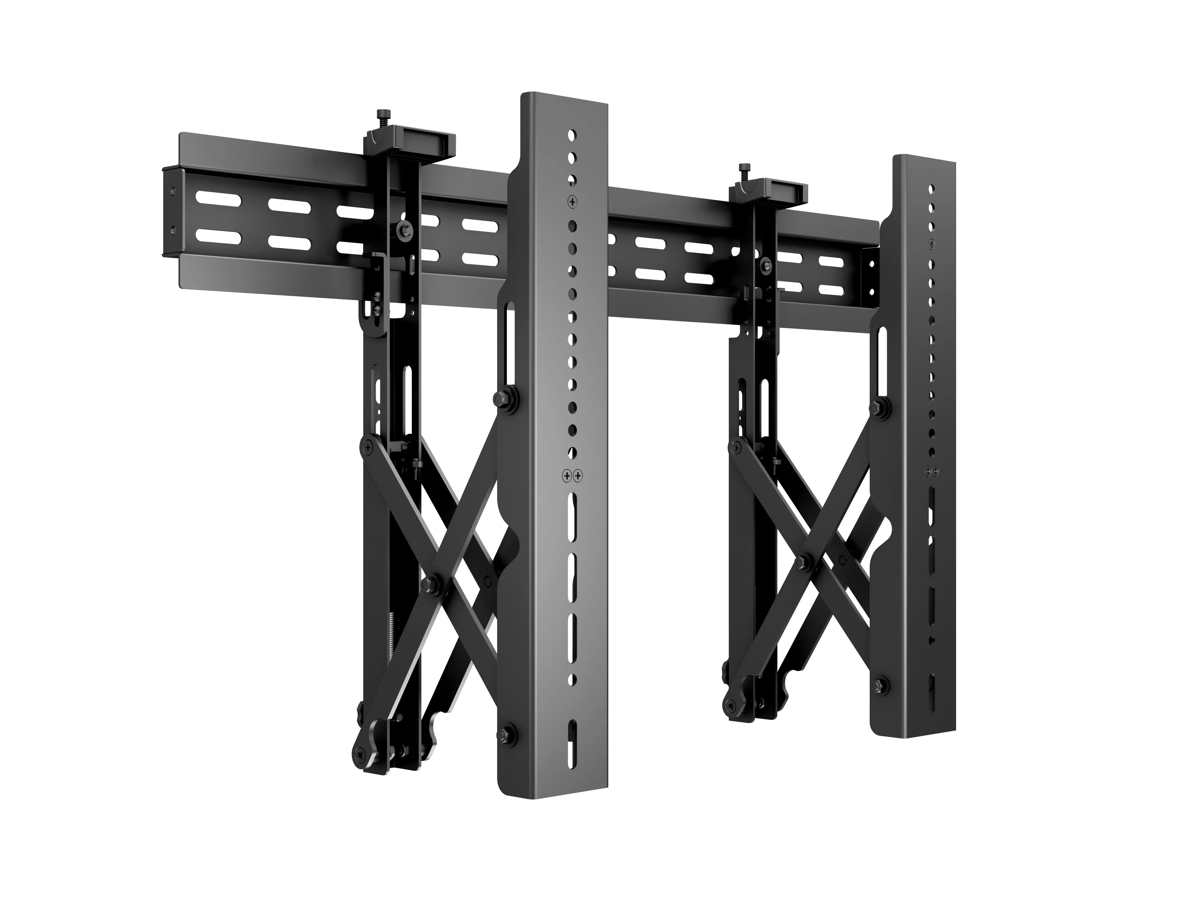 Multibrackets M Public Video Wall Mount Push - Wall mount tuotteelle LCD nestekiden&auml;ytt&ouml; / plasma TV - black &amp; slate -n&auml;yt&ouml;n koko: 37"-70"