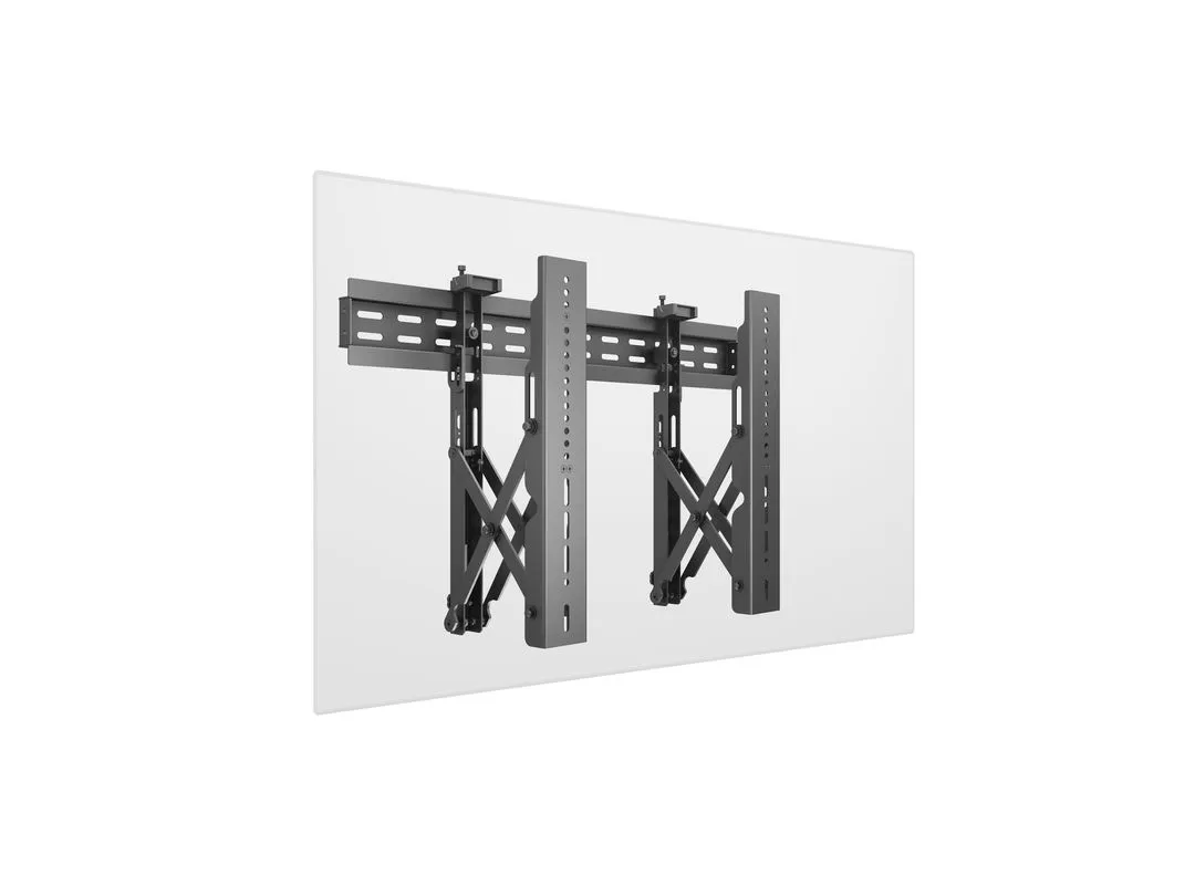 Multibrackets M Public Video Wall Mount Push - Wall mount tuotteelle LCD nestekiden&auml;ytt&ouml; / plasma TV - black &amp; slate -n&auml;yt&ouml;n koko: 37"-70"