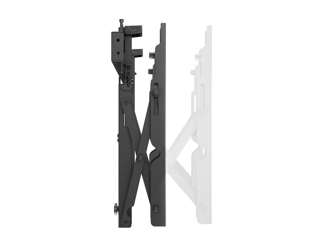 Multibrackets M Public Video Wall Mount Push - Wall mount tuotteelle LCD nestekiden&auml;ytt&ouml; / plasma TV - black &amp; slate -n&auml;yt&ouml;n koko: 37"-70"
