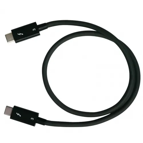 Qnap Thunderbolt 3 -kaapeli, 40 Gbit/s, 0,5m, Musta