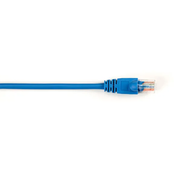 BLACK BOX CONNECT CAT5E 100-MHZ STRANDED ETHERNET PATCH CABLE - UNSHIELDED, PVC, SNAGLESS BOOT, BLUE, 2-FT. (0.6-M)