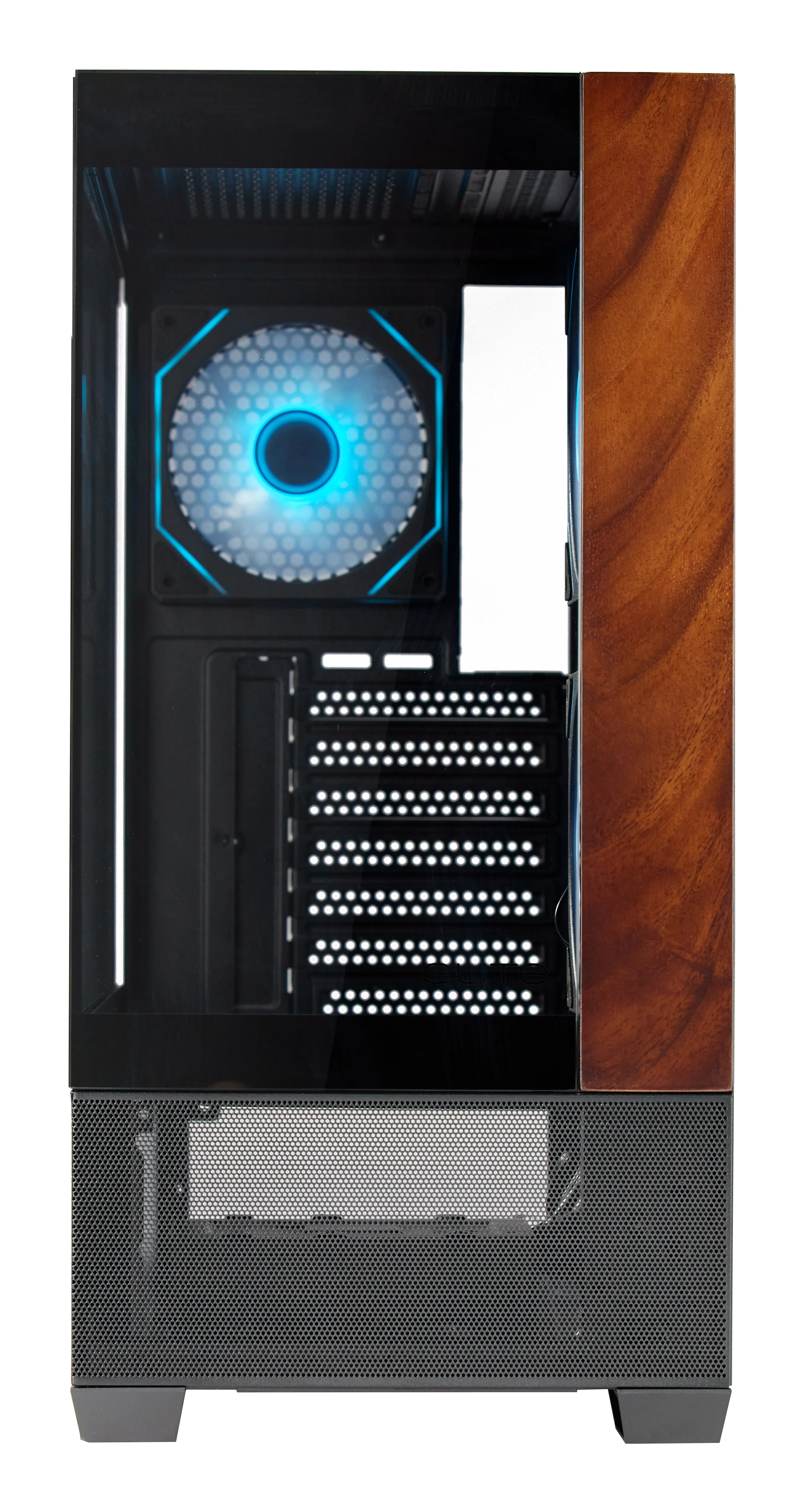 Cooler Master Elite 690 midi-tower chassi med f&ouml;nster och RGB-belysning, svart