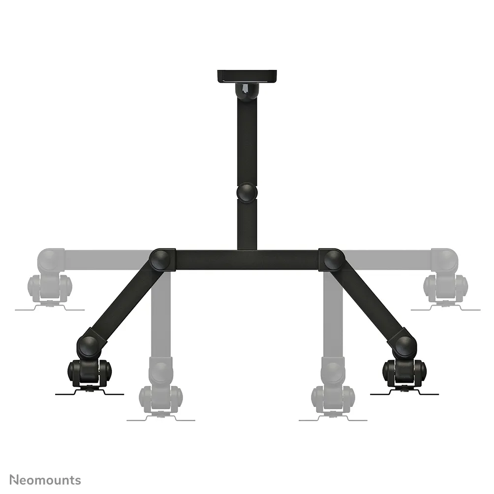 NewStar TV/Monitor Wall Mount (Full Motion) FPMA-W960D - Wall mount tuotteelle 2 LCD-n&auml;ytt&ouml;&auml; - musta -n&auml;yt&ouml;n koko: 10"-27"