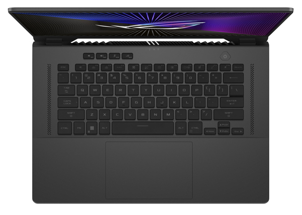 Asus ROG Zephyrus G16. Intel Core i7-1362H, 16 GB Ram, 1024 GB SSD, GeForce RTX 4060 8 GB, Windows 11 Home -pelikannettava