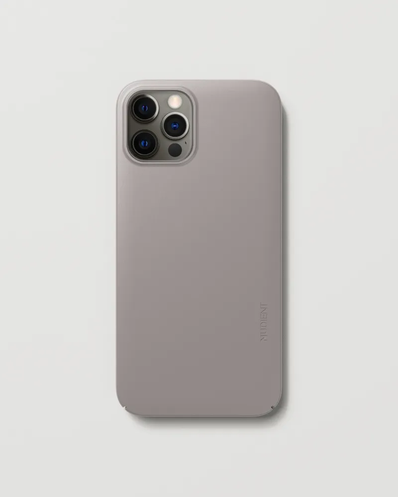 Nudient Thin Case V3, iPhone 12 / 12 Pro -suojakuori, Beige