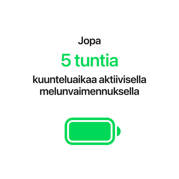 Apple AirPods 5 -langattomat nappikuulokkeet, valkoinen (Langaton latauskotelo)