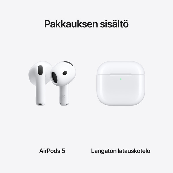 Apple AirPods 5 Wireless Earbuds, White (Wireless case)