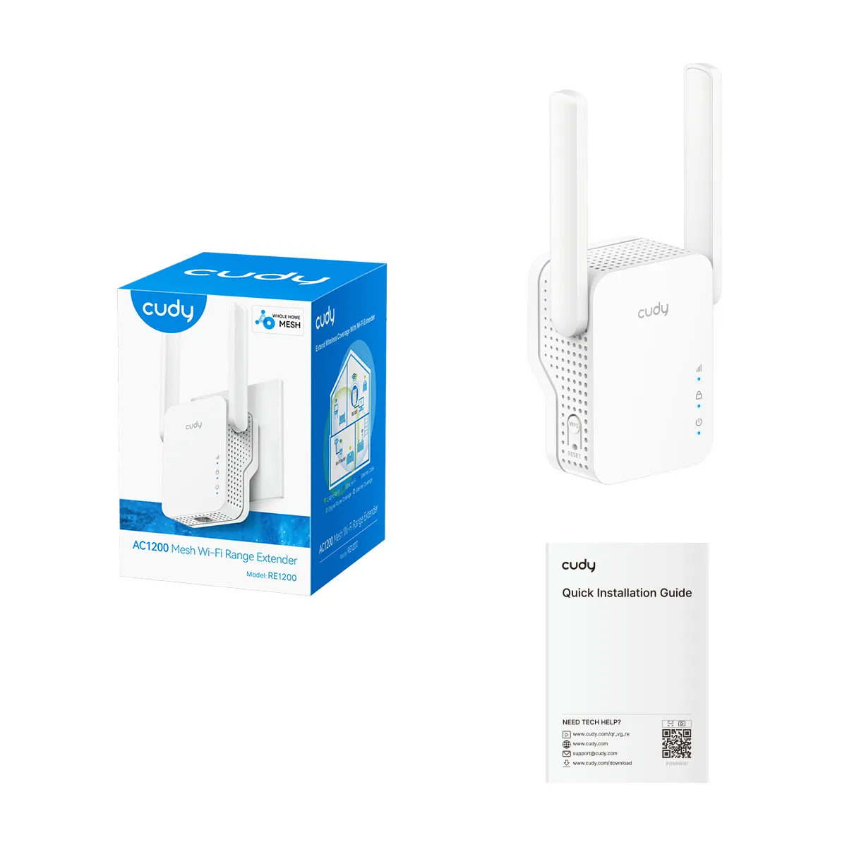 Cudy RE1200 AC1200 Mesh Wi-Fi signalf&ouml;rst&auml;rkare