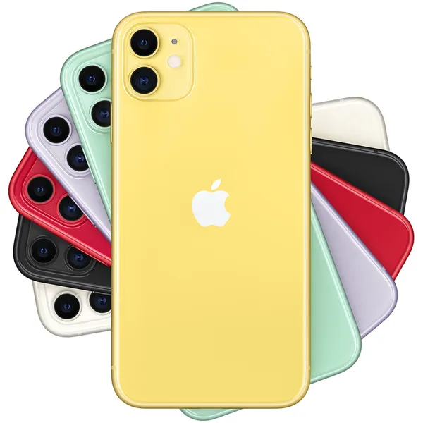 Kunnostettu iPhone 11 256 Gt -puhelin, Keltainen (Erinomainen kunto)