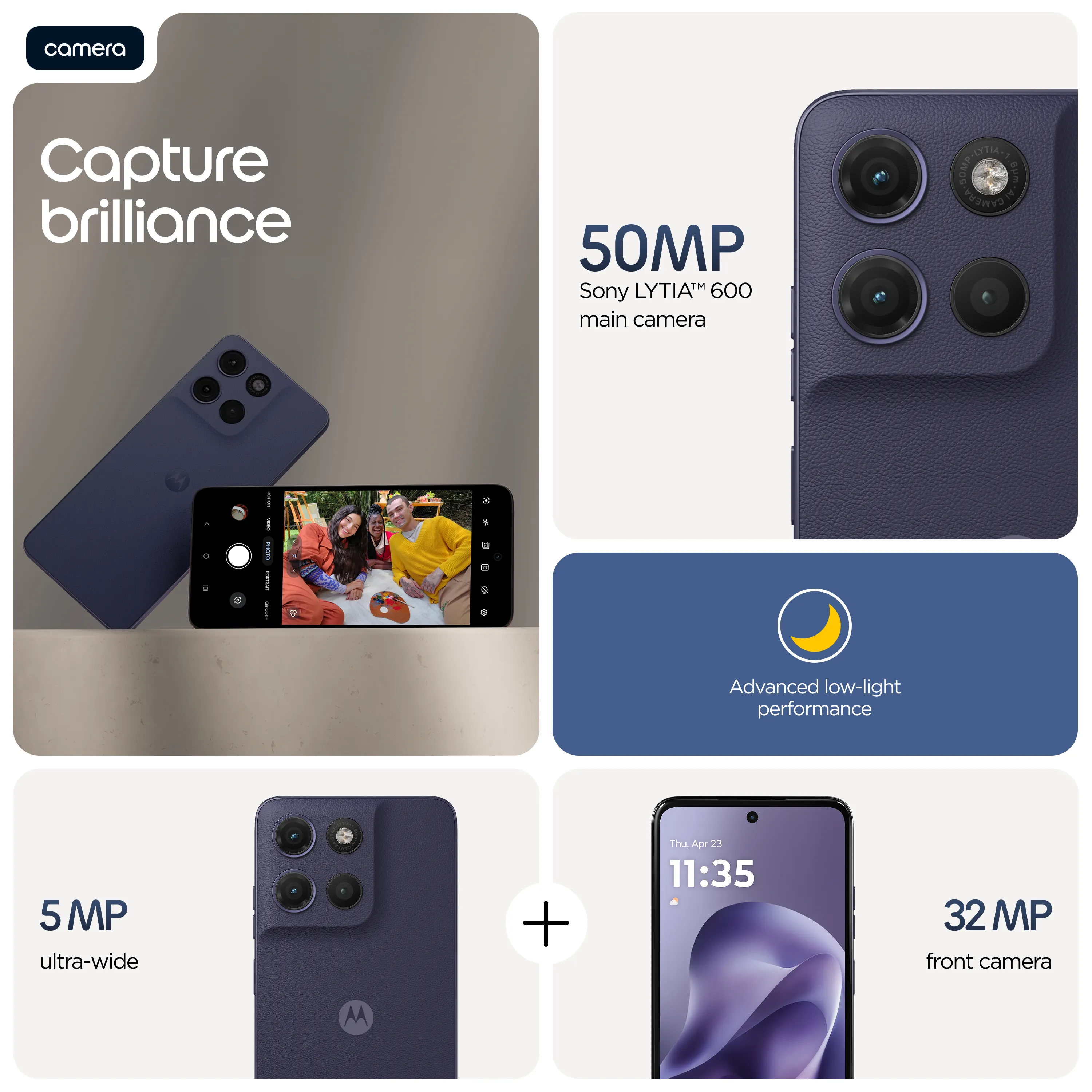 Motorola Moto G17 8/128GB, PANTONE Evening Blue