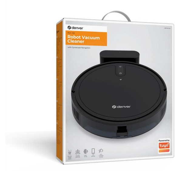 Denver RVC-125 Robot vacuum cleaner, Black