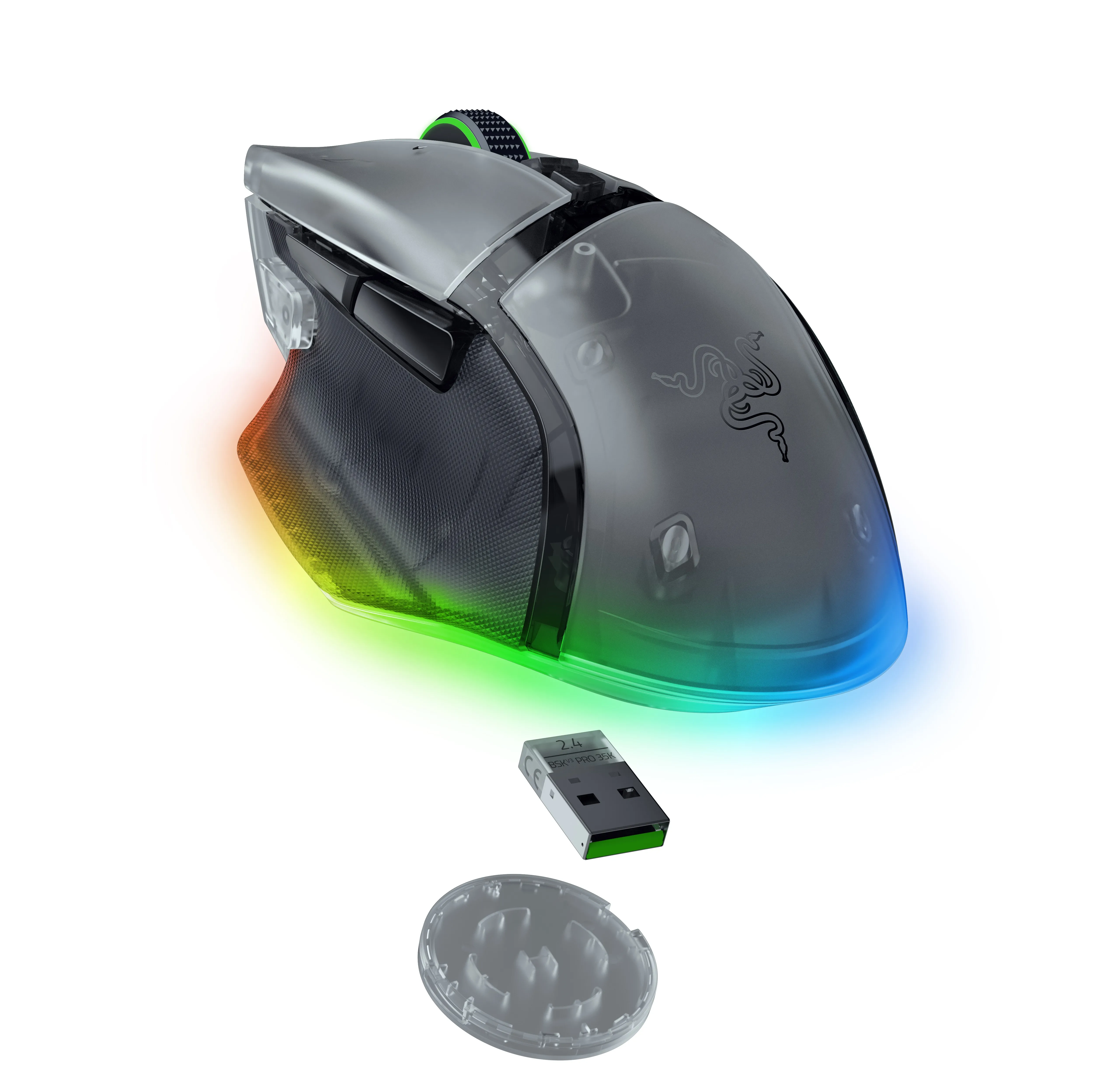 Razer Basilisk V3 Pro 35K - Phantom White Edition Wireless Gaming Mouse, Phantom White