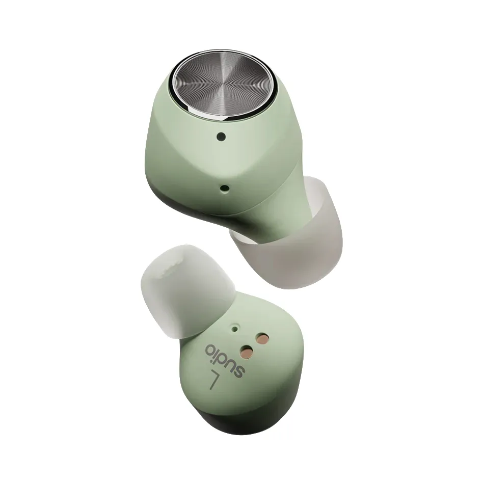 Sudio T2 ANC - tr&aring;dl&ouml;s in-ear h&ouml;rlurar, jade