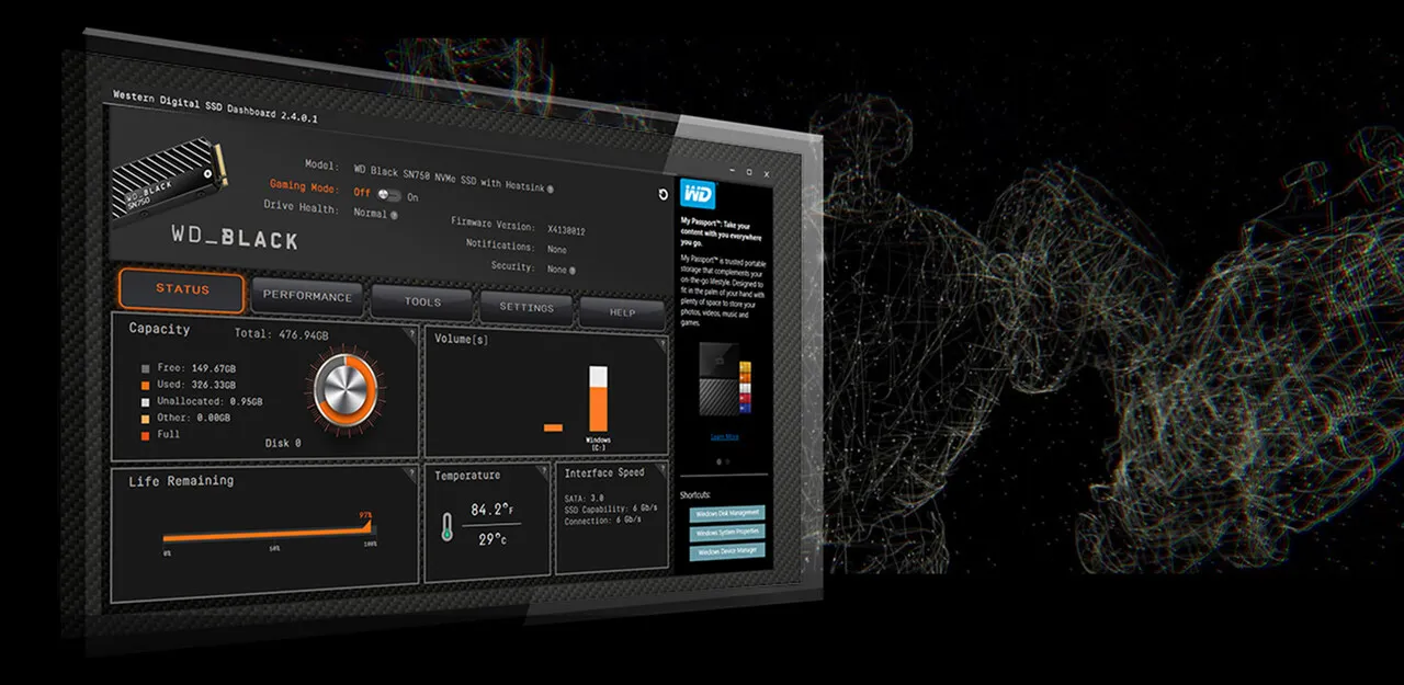 WD SSD Black 4TB PCIE GEN3/ M.2