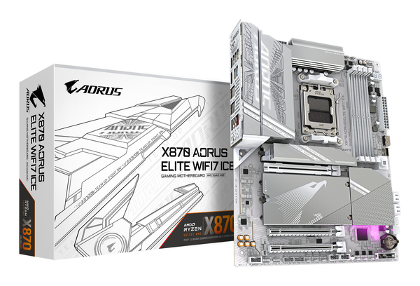 Gigabyte X870 Aorus Elite Ice Wifi 7 AM5 ATX - motherboard