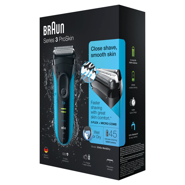 Braun Series 3 ProSkin 3040s -parranajokone