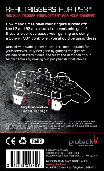 Gioteck PS3 Real Triggers (PS3)