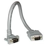 Cbl/0.5M  HD15 M/F VGA/SXGA W/90 DEG UP