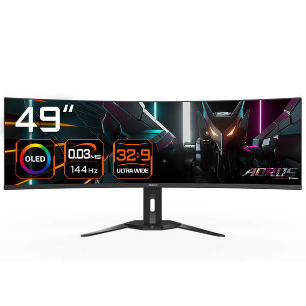 AORUS CO49DQ - OLED monitor - curved - 49&quot; - HDR