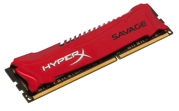 Kingston 8GB (2x4GB) HyperX Savage, DDR3 1866MHz - punainen