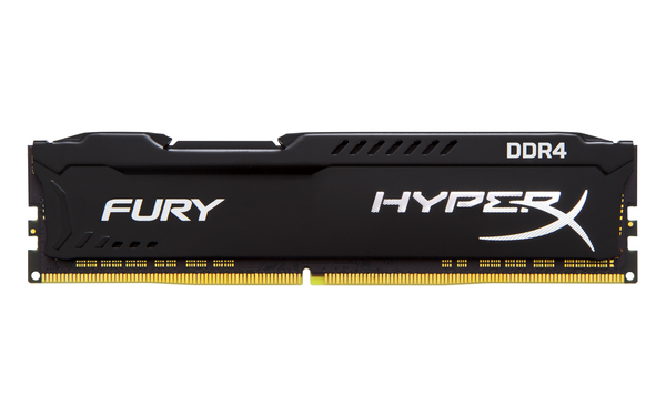 Kingston 16GB (4x4GB) HyperX Fury, DDR4 2666MHz - musta