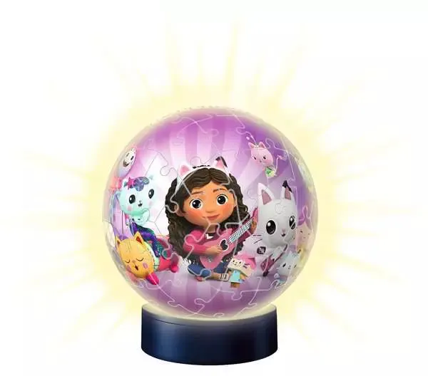 Ravensburger 3D puzzle ball night light Gabby's Dollhouse