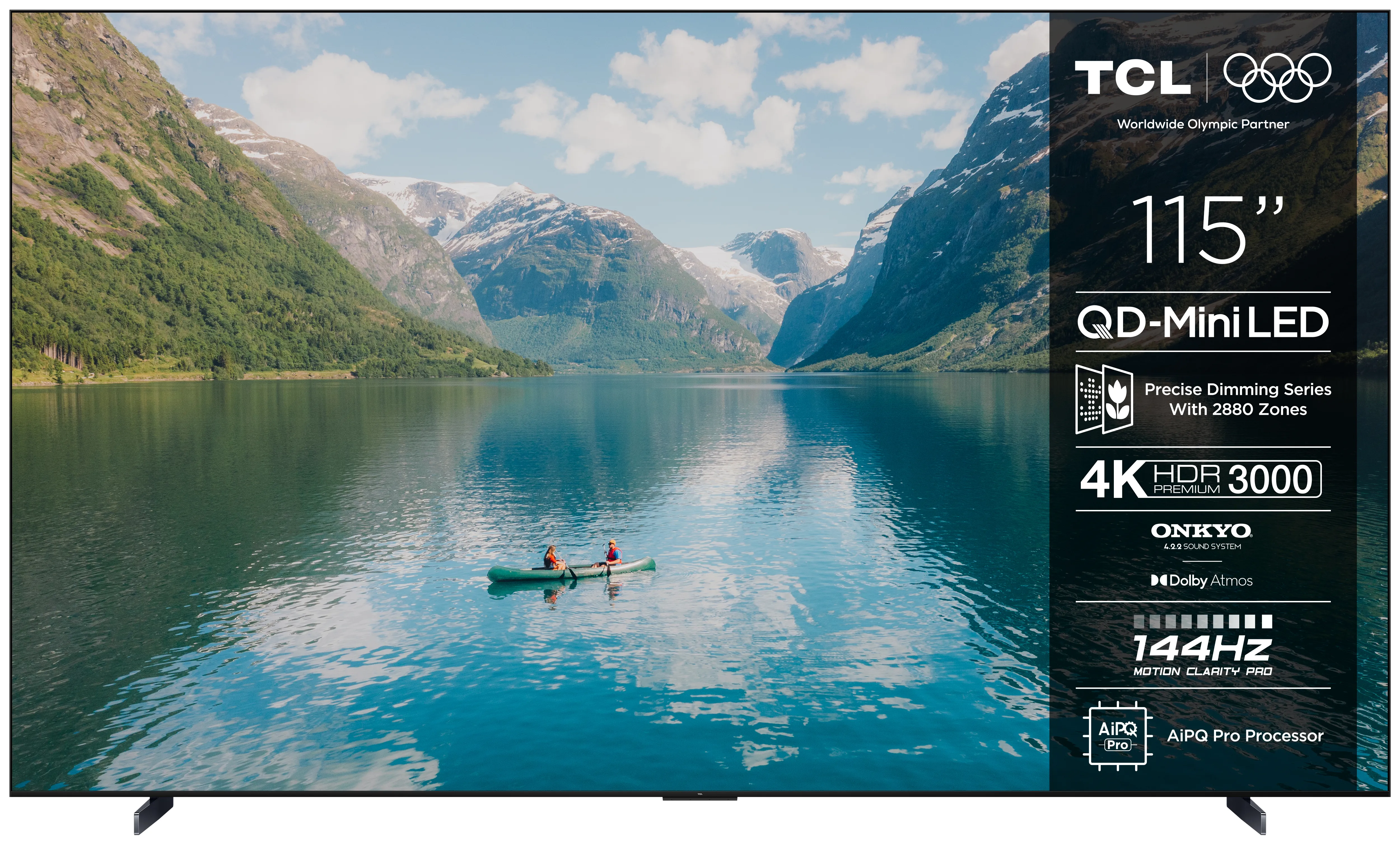 TCL 115C7K 115" 4K Mini LED Google TV, 144Hz, Dolby Vision, HDR10+