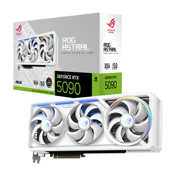 Asus GeForce RTX 5090 ROG Astral Gaming White 32 GB -näytönohjain
