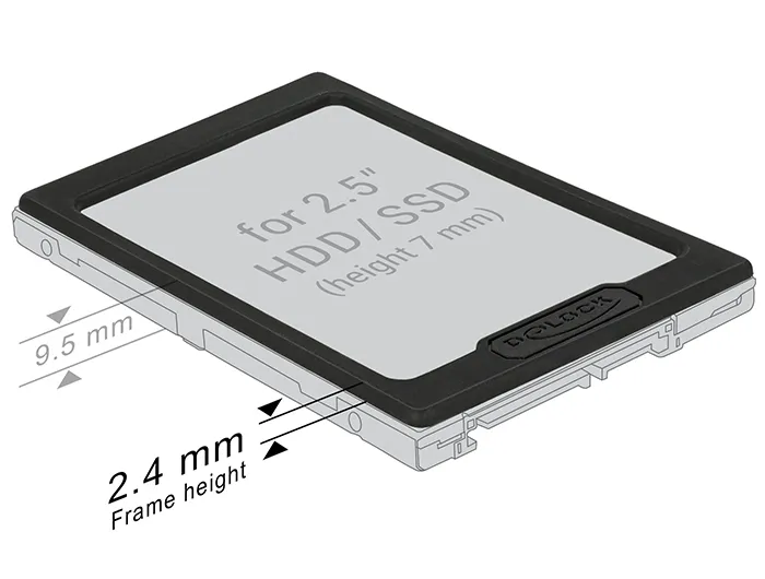 Delock 2.5? HDD / SSD Extension Frame
