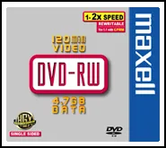 Maxell DVD-RW, 1-2x, 4,7 GB/120 min, jewel case, 5-pakkaus