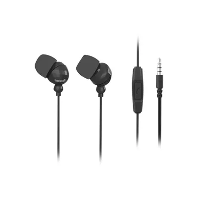 Maxell Plugz + Mic Earphone Black