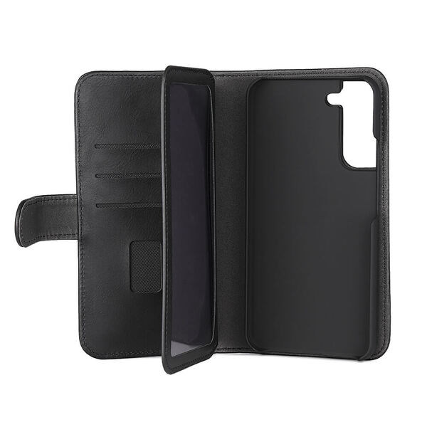 GEAR Wallet 7 Cards, Galaxy S22 Plus - 2-in-1 Wallet Case, Black